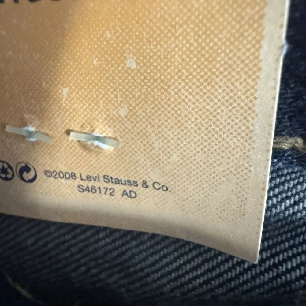 NWT Vintage Levi's Men's 501‎ Button Fly Jeans Size 38x30 Blue Denim